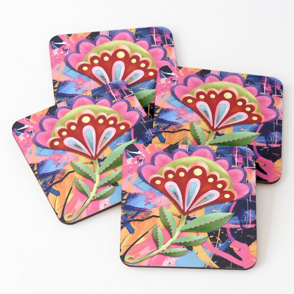 Item preview, Flower Abstract Painting designed and sold by ViaARTfactory.