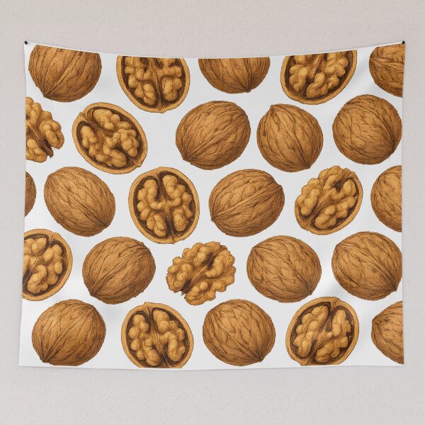 Item preview, Seamless Walnut Pattern on Transparent Background designed and sold by SassyArtistry.