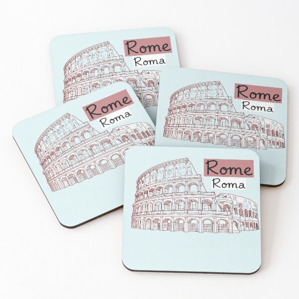 Item preview, Hand-Drawn Colosseum Art | Ancient Rome "Roma" Design | Unique Travel Gift designed and sold by Soft Strength Studio.
