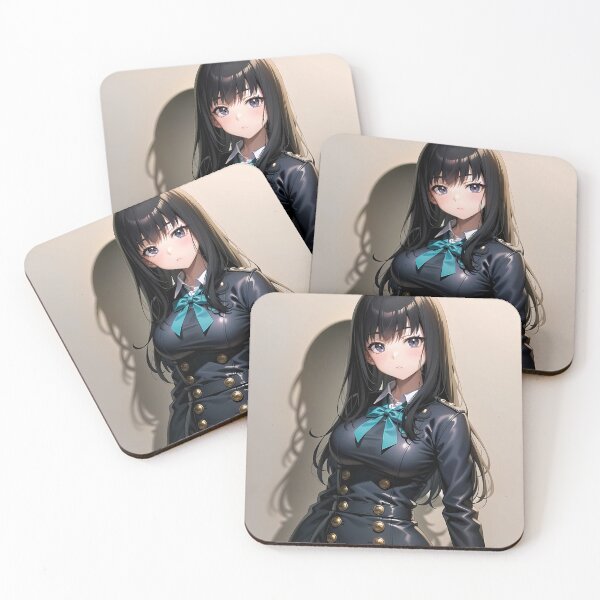 Item preview, Takina Inoue Sleek Black Uniform Lycoris Recoil Anime designed and sold by Kellanartist.