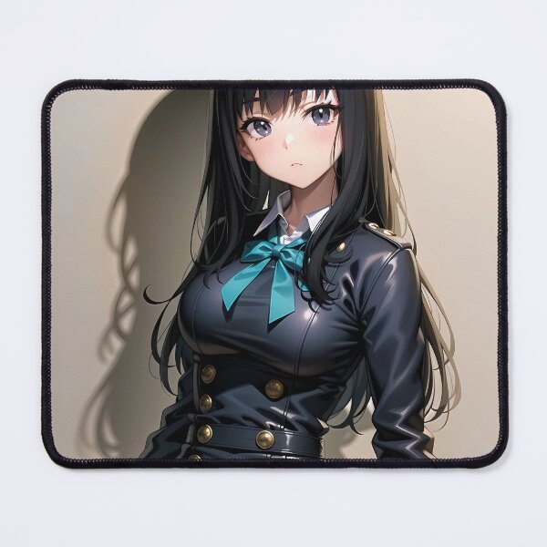 Item preview, Takina Inoue Sleek Black Uniform Lycoris Recoil Anime designed and sold by Kellanartist.