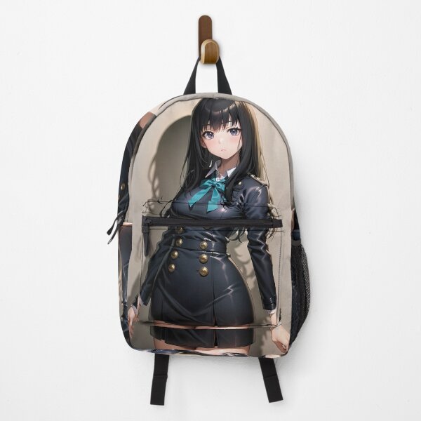 Item preview, Takina Inoue Sleek Black Uniform Lycoris Recoil Anime designed and sold by Kellanartist.