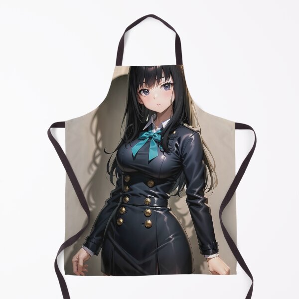 Item preview, Takina Inoue Sleek Black Uniform Lycoris Recoil Anime designed and sold by Kellanartist.