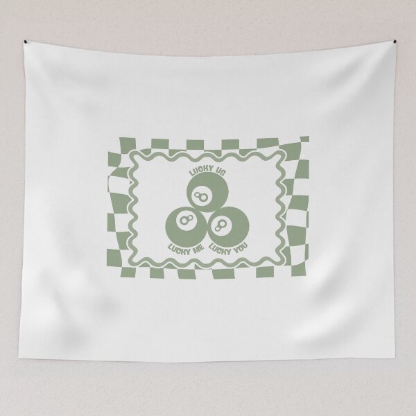 Item preview, Lucky Me Lucky You Lucky Us in Sage Green designed and sold by Dondonmart.