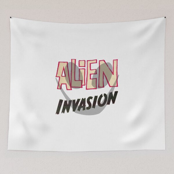 Item preview, Vintage Alien Invasion designed and sold by QuayTradingCo.