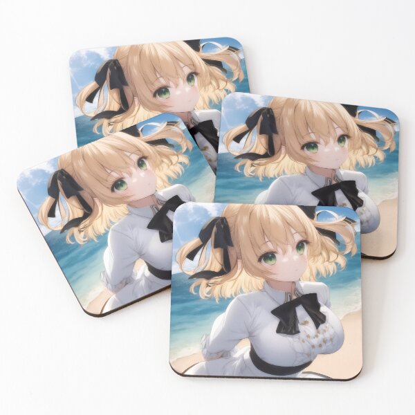 Item preview, Anisphia Wynn Palettia White Dress Beach Tenten Kakumei Anime Girl designed and sold by Kellanartist.