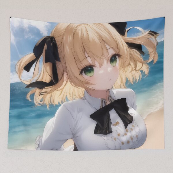 Item preview, Anisphia Wynn Palettia White Dress Beach Tenten Kakumei Anime Girl designed and sold by Kellanartist.