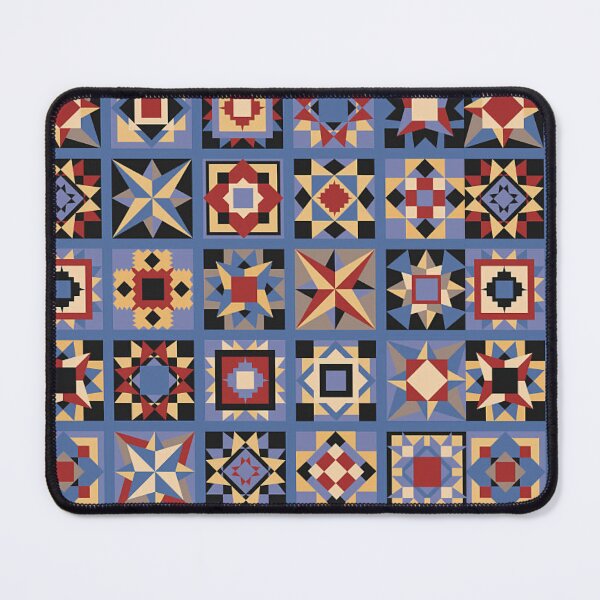 Item preview, Vintage Patchwork Quilt Pattern – Folk Art Star Block Design designed and sold by pnkrose.