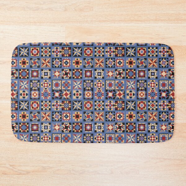 Item preview, Vintage Patchwork Quilt Pattern – Folk Art Star Block Design designed and sold by pnkrose.