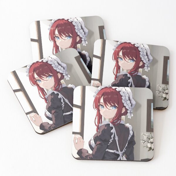 Item preview, Tilty Claret Doorway Glance Maid Tenten Kakumei Anime Girl designed and sold by Kellanartist.