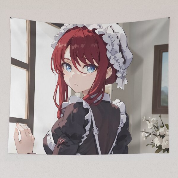 Item preview, Tilty Claret Doorway Glance Maid Tenten Kakumei Anime Girl designed and sold by Kellanartist.