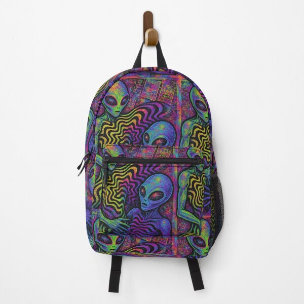 Item preview, Neon Psychedelic Alien Duo designed and sold by weirdfishes123.
