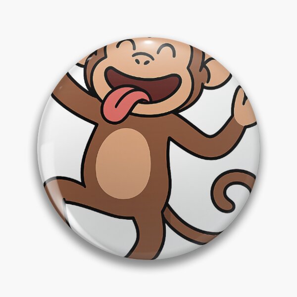 Item preview, Funny Cartoon Monkey Sticker – Cute Cheeky Animal Design designed and sold by SkyDesigner77.