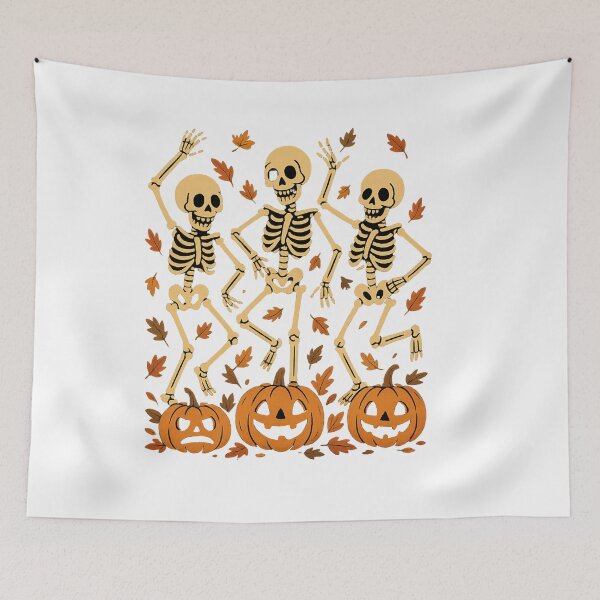 Item preview, Dancing Skeletons Halloween Party – Festive Autumn Spooky Design designed and sold by DailyDrivesct.