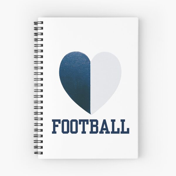 Item preview, FOOTBALL Blue & White Painted Heart designed and sold by FABOArt.