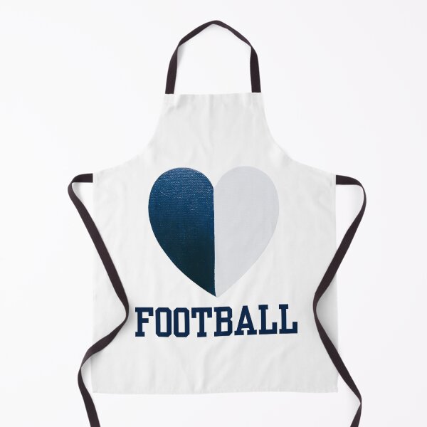 Item preview, FOOTBALL Blue & White Painted Heart designed and sold by FABOArt.