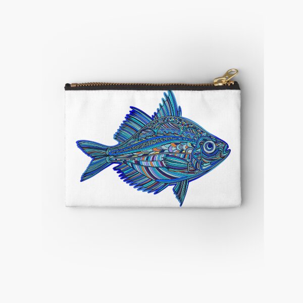 Item preview, Blue abstract tropical fish designed and sold by DaveDanchuk.