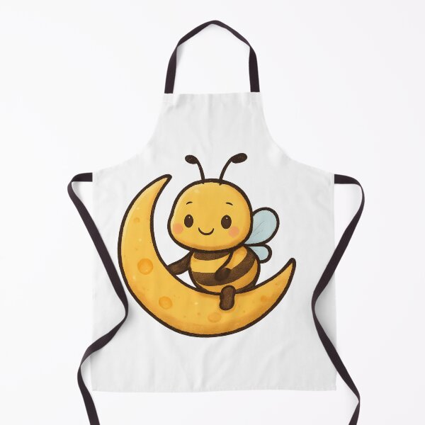 Item preview, honey moon bee cute illustration designed and sold by SassyArtistry.