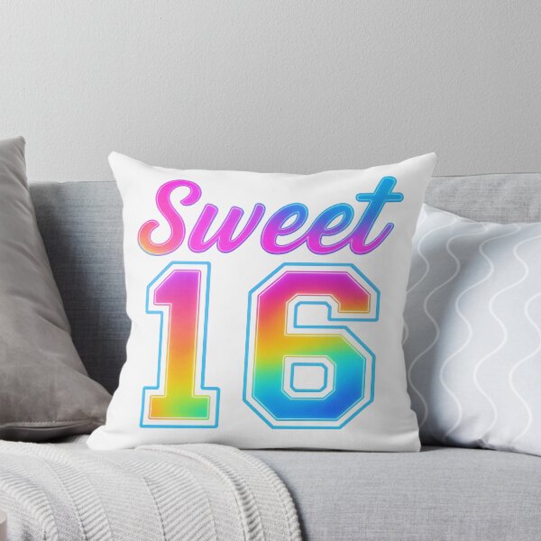 Item preview, Sweet 16 Rainbow Neon Birthday Design designed and sold by PixelExpressStudio.