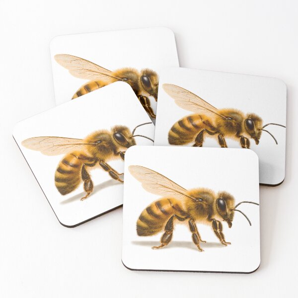 Item preview, honey bee macro photo designed and sold by SassyArtistry.