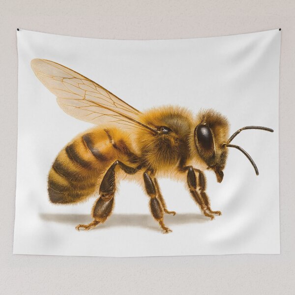 Item preview, honey bee macro photo designed and sold by SassyArtistry.