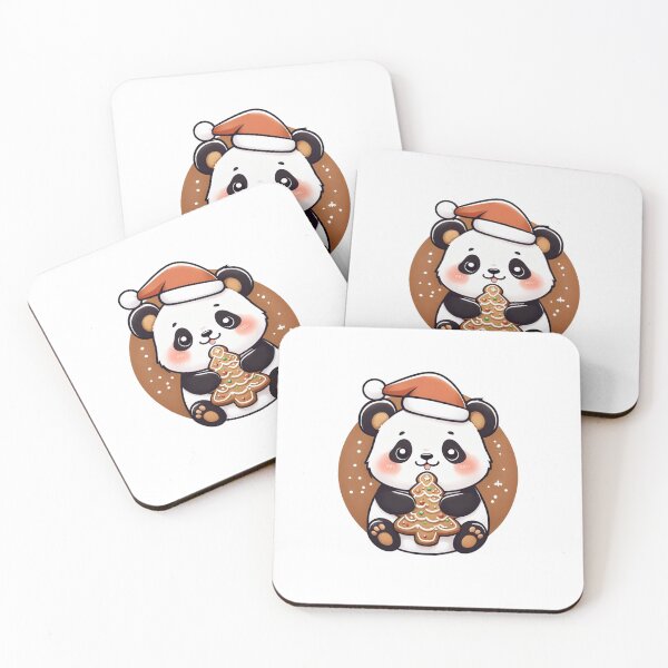 Item preview, Cute Panda With Gingerbreads Christmas Tree designed and sold by marionrien.