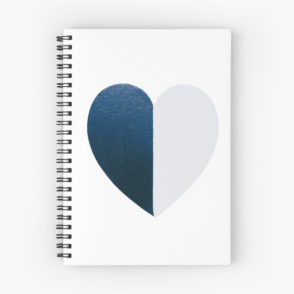 Item preview, Blue & White Hand-painted Heart  designed and sold by FABOArt.