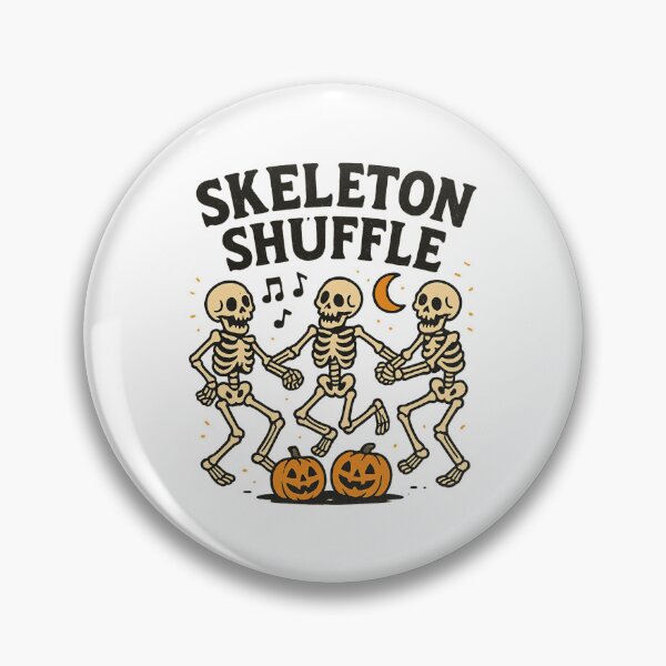 Item preview, Skeleton Shuffle – Vintage Halloween Dancing Skeletons Retro Design designed and sold by DailyDrivesct.