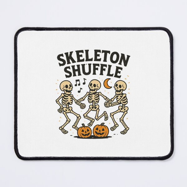 Item preview, Skeleton Shuffle – Vintage Halloween Dancing Skeletons Retro Design designed and sold by DailyDrivesct.