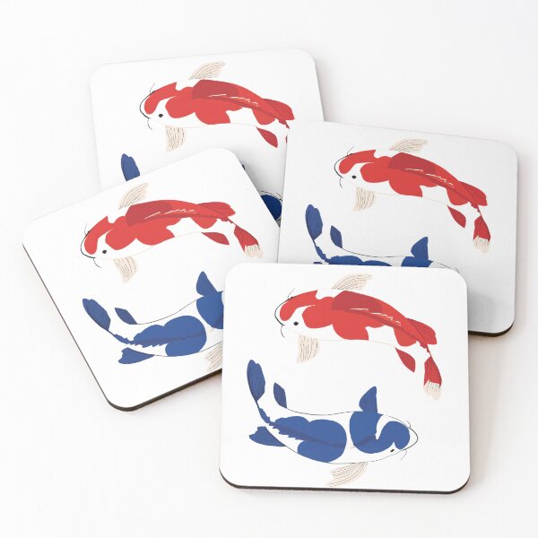 Aperçu de l'œuvre Drapeau coréen Symbole Taeguk Poisson Koi créée et vendue par OpenHatch.