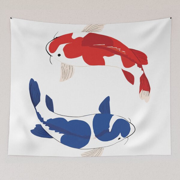 Aperçu de l'œuvre Drapeau coréen Symbole Taeguk Poisson Koi créée et vendue par OpenHatch.