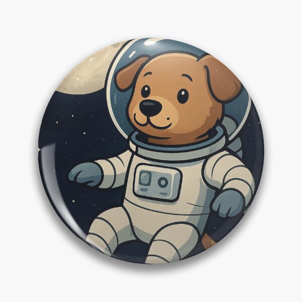 Item preview, space dog on the moon designed and sold by GalaticHorizens.