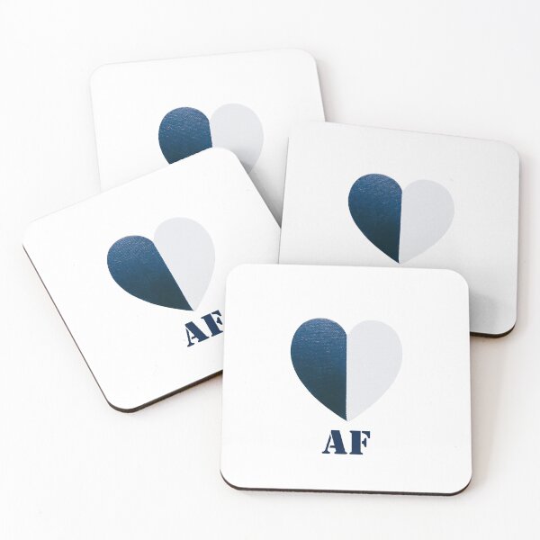 Item preview, AF Blue & White Painted Heart designed and sold by FABOArt.