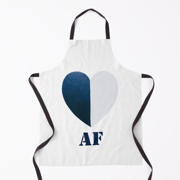 Item preview, AF Blue & White Painted Heart designed and sold by FABOArt.