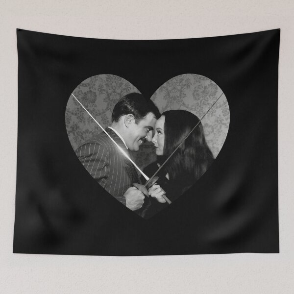 Item preview, Morticia and Gomez Swords Black and White Heart designed and sold by cemetery girl.
