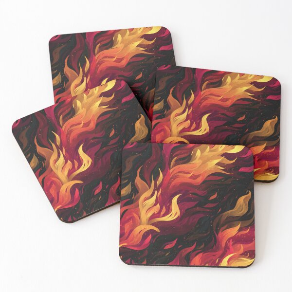 Item preview, Abstract flame pattern – fire waves design illustration designed and sold by Meiersbeste.