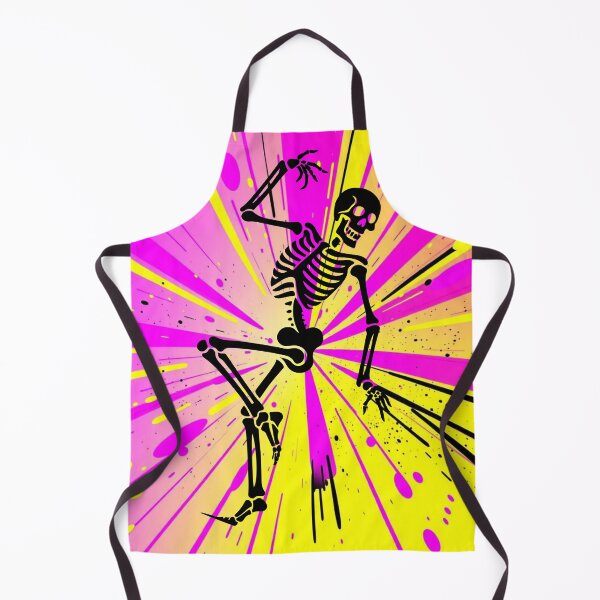 Item preview, Rave Dancing Skeleton Neon Explosion Comic Style designed and sold by UNK-Fatigues.