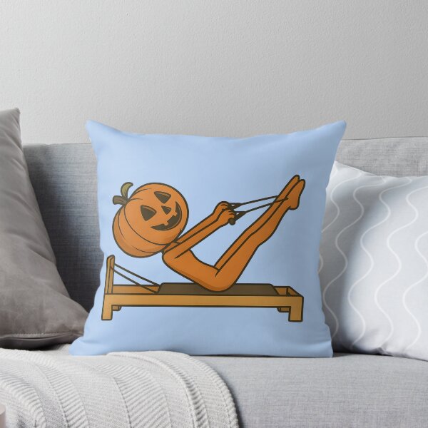 Item preview, Blue Pumpkin Pilates Reformer Yoga Halloween designed and sold by InnerFlow.