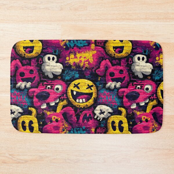 Item preview, Graffiti Street Art Character Pattern – Colorful Cartoon Illustration designed and sold by Meiersbeste.