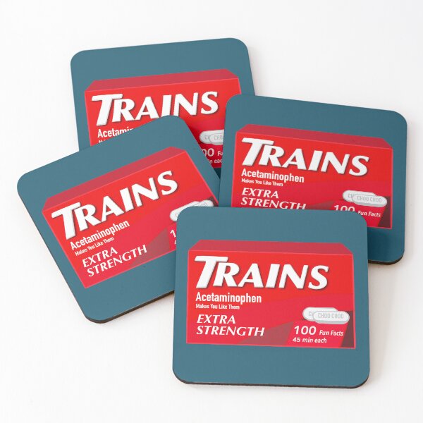 Item preview, Trains Extra Strength designed and sold by Moss City Made.