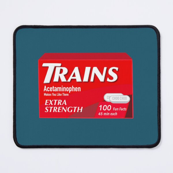 Item preview, Trains Extra Strength designed and sold by Moss City Made.