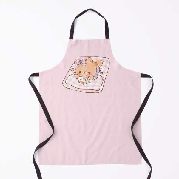 Aperçu de l'œuvre Un ours mignon et girly lit un manga Shojo dans un lit douillet créée et vendue par Amy Caves.