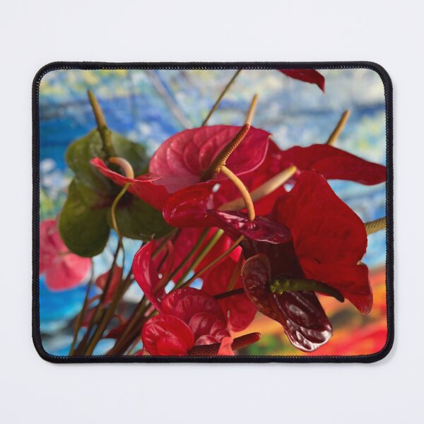Item preview, Red Blossoms with Painted Sky Mural designed and sold by TrisaThyme.