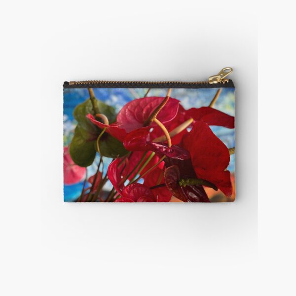 Item preview, Red Blossoms with Painted Sky Mural designed and sold by TrisaThyme.