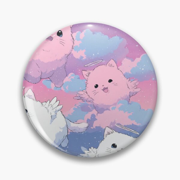 Item preview, Kawaii Angel Cat Pattern – Cute Heaven Cartoon Design designed and sold by Meiersbeste.
