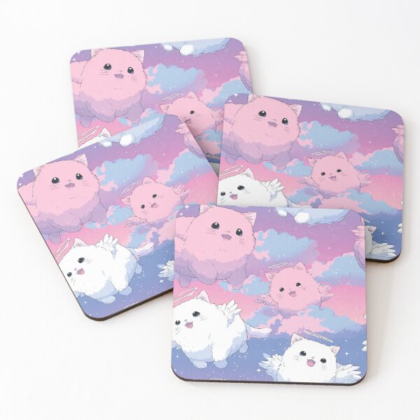 Item preview, Kawaii Angel Cat Pattern – Cute Heaven Cartoon Design designed and sold by Meiersbeste.