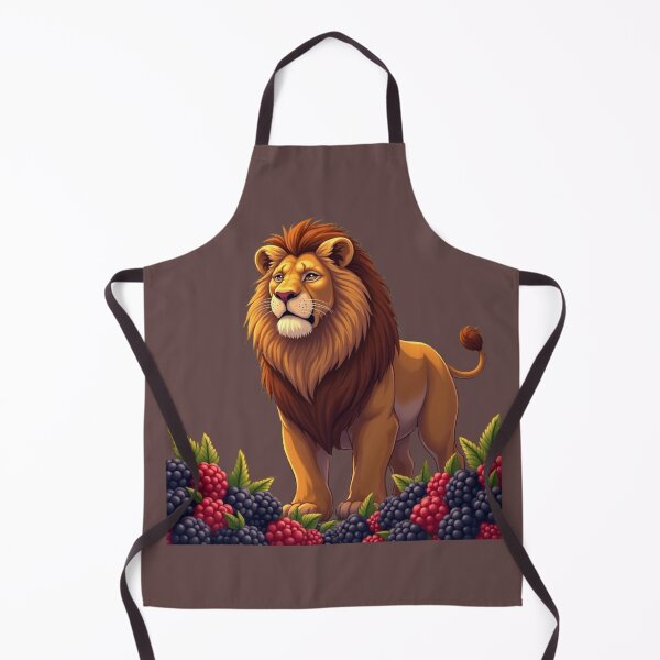 Item preview, Lion, blackberries and raspberries designed and sold by PierreAlbijanic.