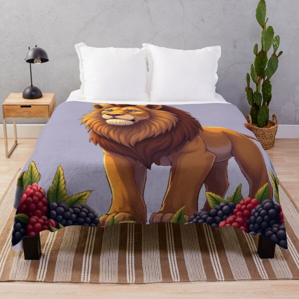 Item preview, Lion, blackberries and raspberries designed and sold by PierreAlbijanic.