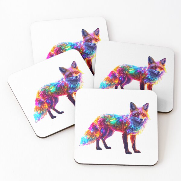 Item preview, Colorful Glowing Fox designed and sold by GloriousArtSKD.