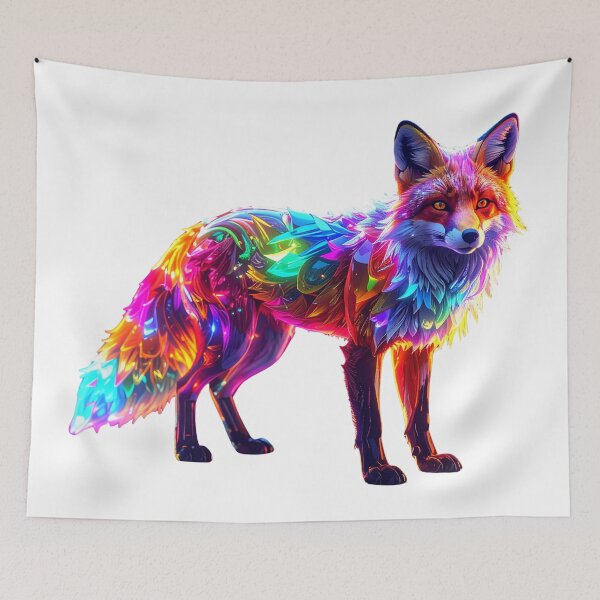 Item preview, Colorful Glowing Fox designed and sold by GloriousArtSKD.